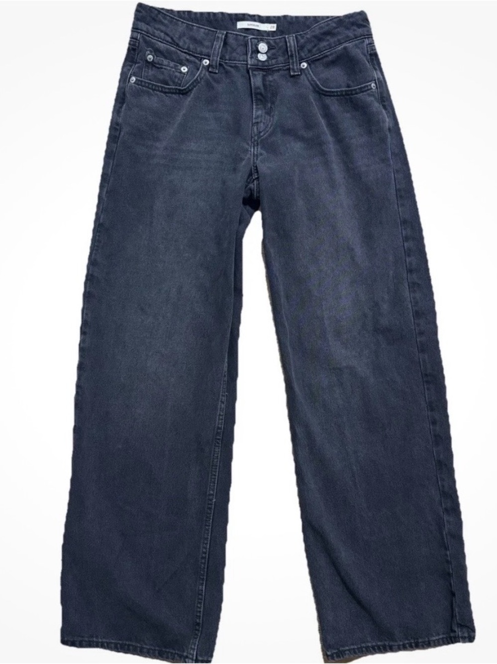 Levi’s super Low denim in washed black